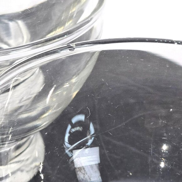 Clear Glass Footed Sherbert Dessert Bowls With Minimalist Design Set of 5 JJ3806 - Picture 2 of 9